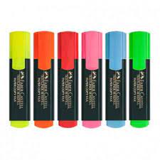 feutre fluorecent faber castell couleur 